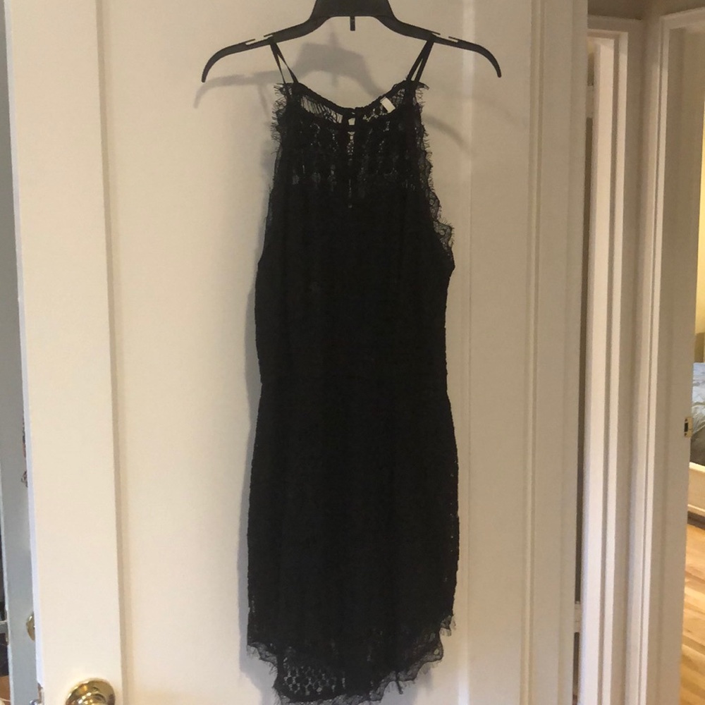 Black fitted dress